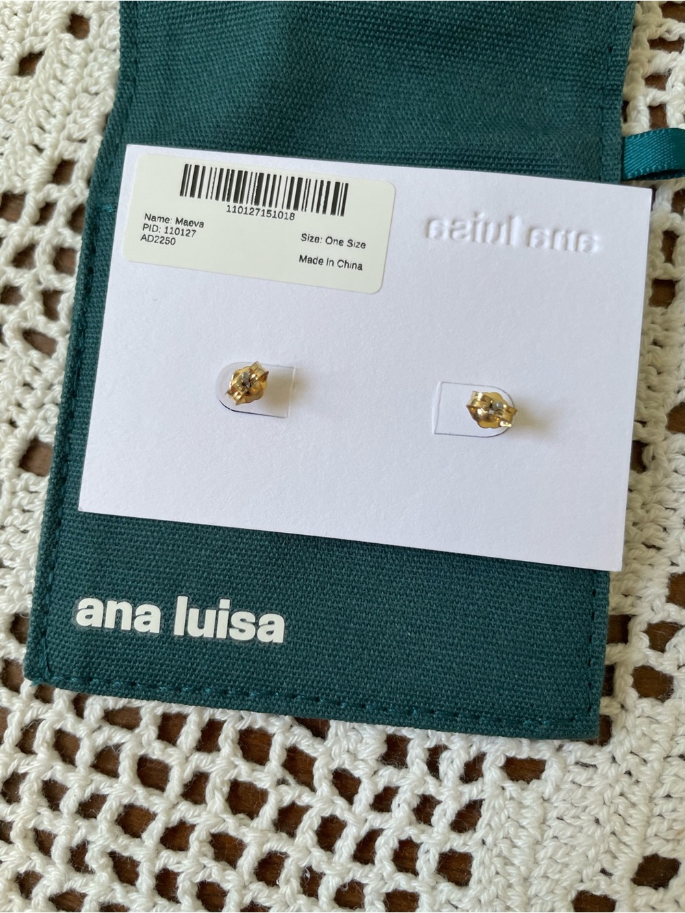 Ana Luisa Circle Stud Earrings - Maeva - Picture 3 of 5